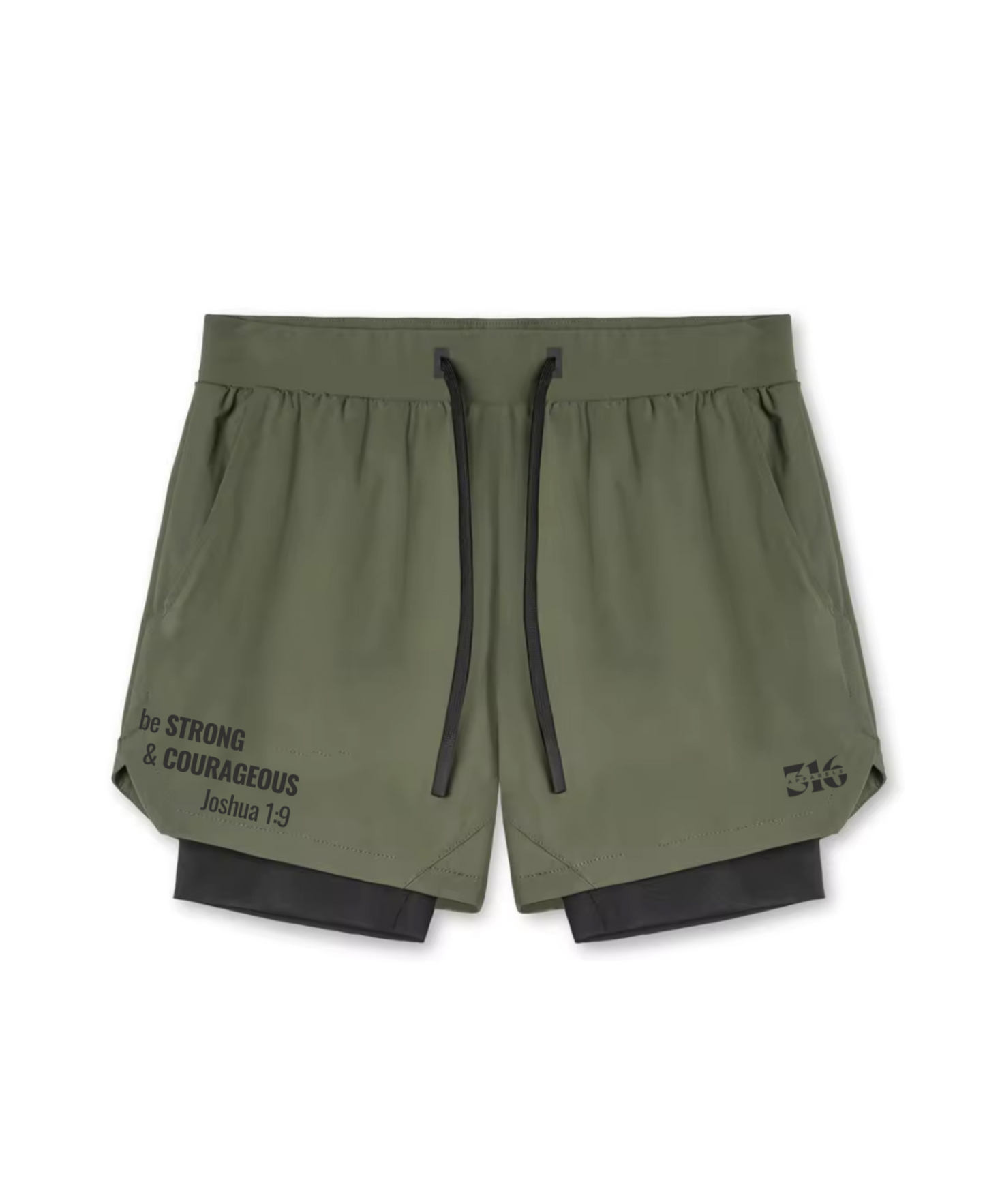 "Be Strong and Courageous" - Military Shorts