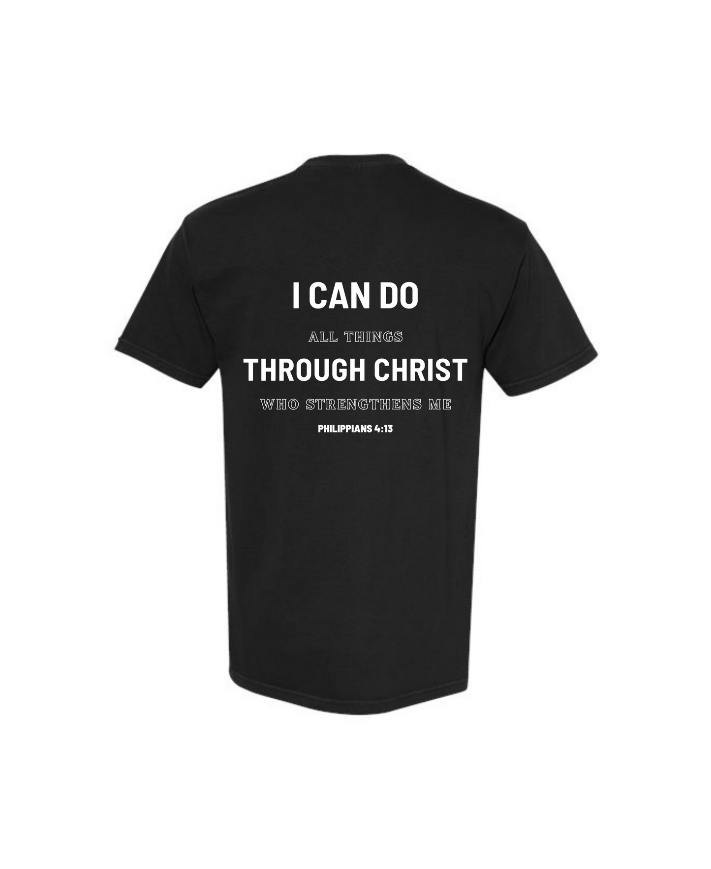 "I Can Do" Tee - Philippians 4:13 - Black