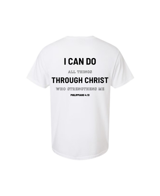"I Can Do" Tee - Philippians 4:13 - White