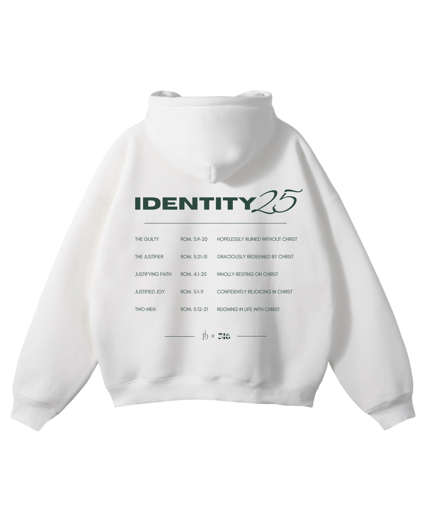 8 of 8 - Identity '25 White Lightweight Hoodie