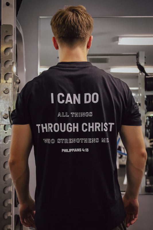 "I Can Do" Tee - Philippians 4:13 - Black