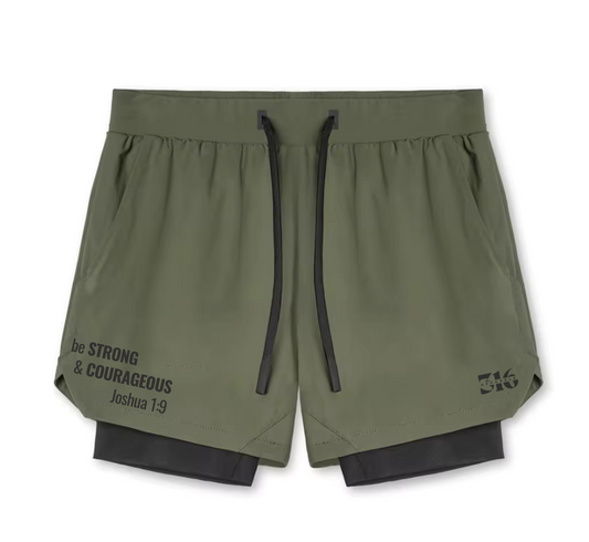 "Be Strong and Courageous" - Military Shorts