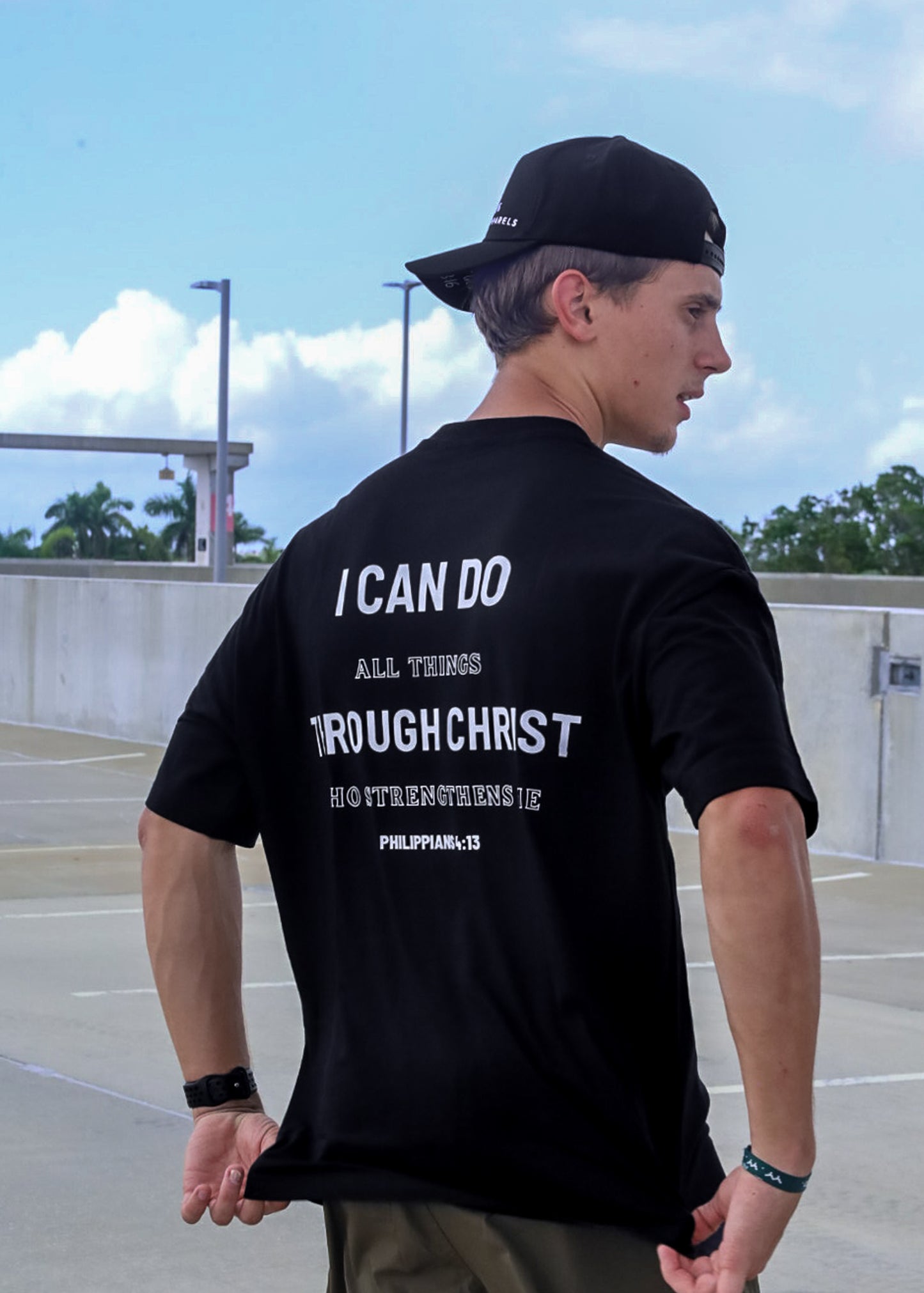 "I Can Do" Tee - Philippians 4:13 - Black